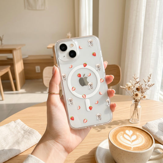 【MagSafeあり】選べるフルーツデザイン iPhoneケース｜オリジナル 写真入り