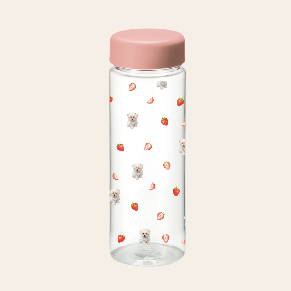 お気に入りの写真で作る フルーツクリアボトル｜オリジナル水筒・ドリンクボトル  500ml