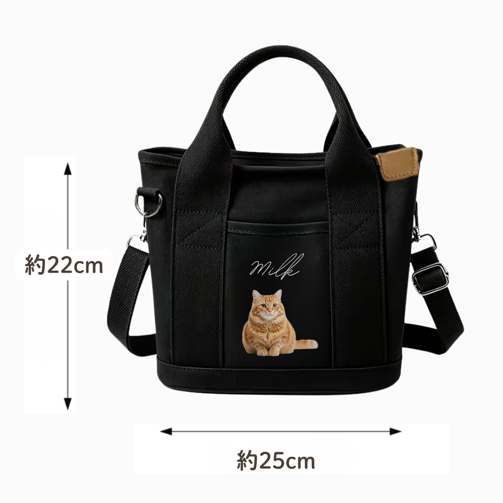PHOTO MINI TOTE BAG｜写真入り 2WAYミニトートバッグ