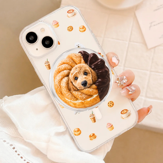 むぎゅっとドーナツ｜お気に入りの写真でつくる スマホグリップ